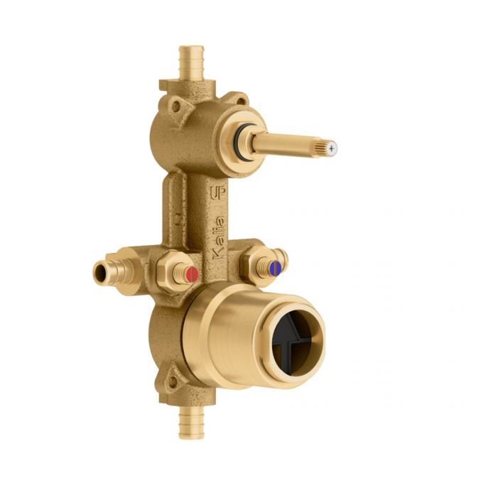 à pression équilibrée 1/2" PEX brut vanne avec 2 voies inverseur et capuchon d'e