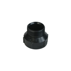 Adaptateur mâle fileté/femelle ABS - 2" - couleur : noir