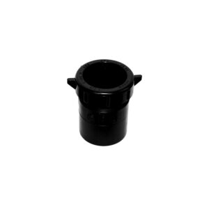 Adaptateur mâle fileté/femelle ABS pour siphon - 1 1/2" x 1 1/2" - couleur : noir