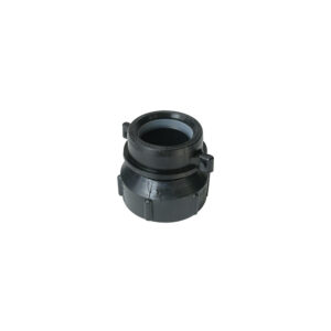 Adaptateur mâle fileté/femelle ABS pour siphon - 1 1/2" x 1 1/4" - couleur : noir