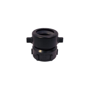 Adaptateur mâle fileté/femelle ABS pour siphon - 1 1/2" x 1 1/4" - couleur : noir