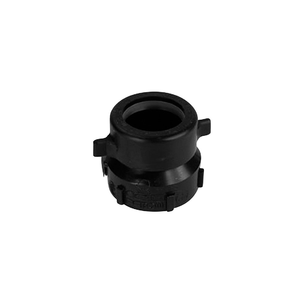 BOW Adaptateur mâle fileté/femelle ABS pour tuyau en cuivre - 1 1/2" - couleur : noir