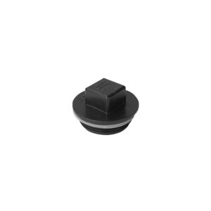 Bouchon d'adaptateur mâle fileté ABS - 4" - couleur : noir