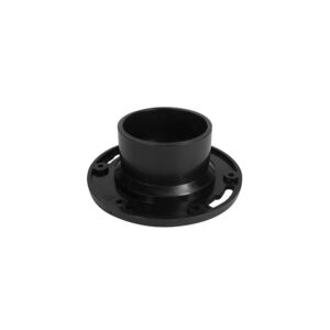 Bride femelle de toilette ABS - 4" x 3" - couleur : noir