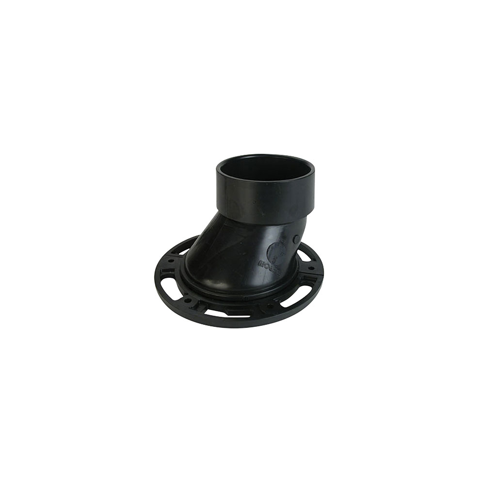 BOW Bride femelle de toilette souple ajustable décentré ABS - 4" x 3" - couleur : noir