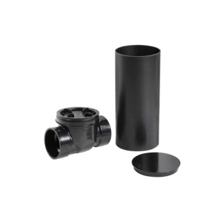 Clapet anti-retour femelle en ABS sans évent - 4" - couleur : noir