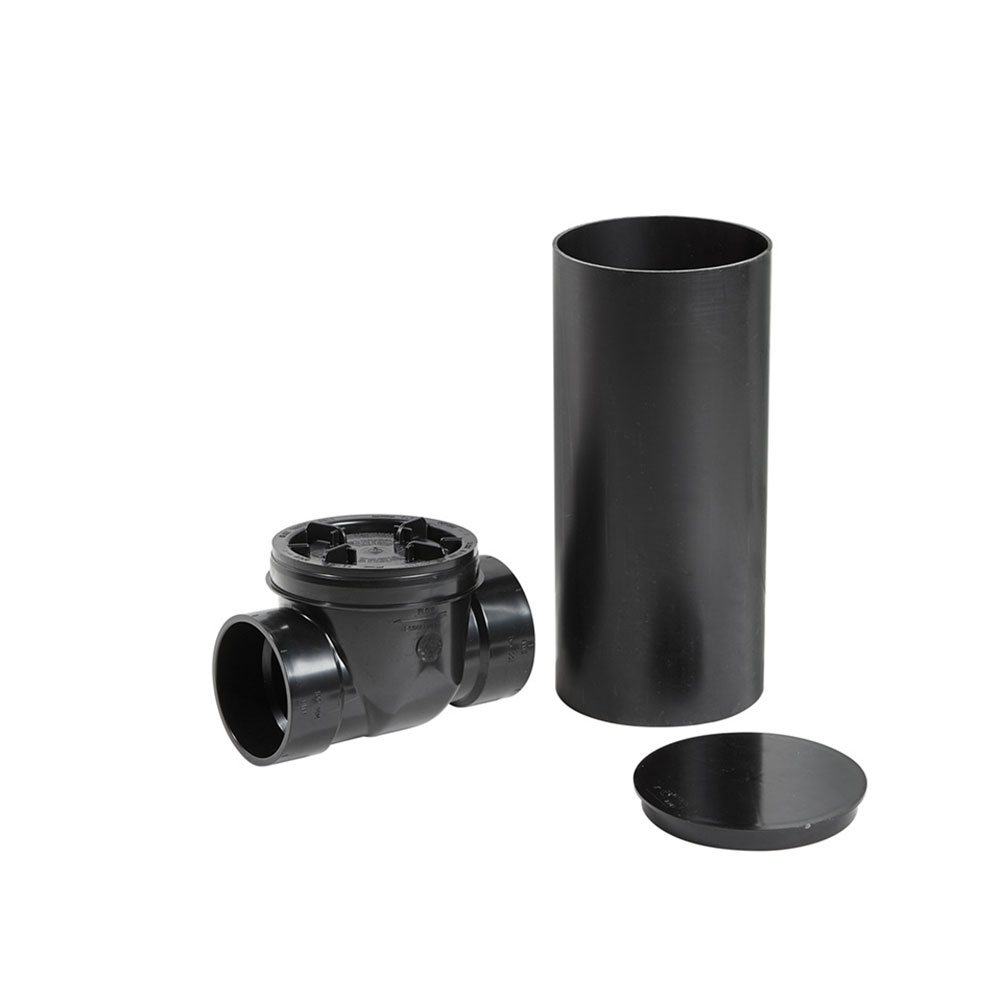 IPEX Clapet anti-retour femelle en ABS sans évent - 4" - couleur : noir