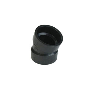 Coude femelle à 22 - 5 degré ABS - 4" - couleur : noir