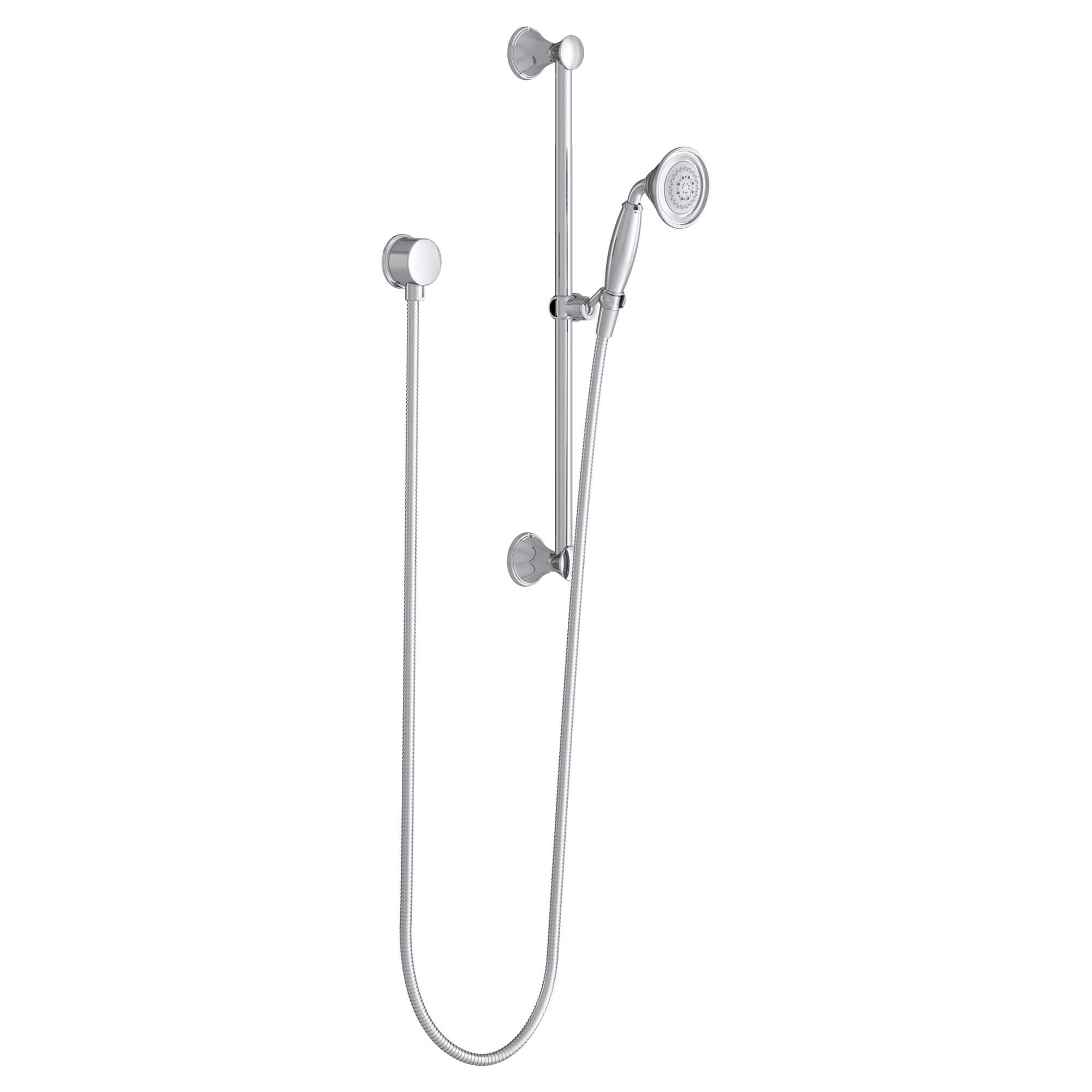 FITZGERALD 24" douchette sur barre coulissante chrome poli 1.2 GPM avec coude d'