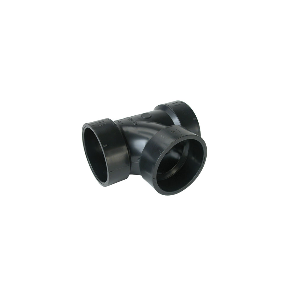 BOW Raccord en «T» femelle ABS - 2" - couleur : noir