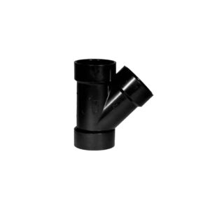 Raccord en «Y» femelle ABS - 4" - couleur : noir