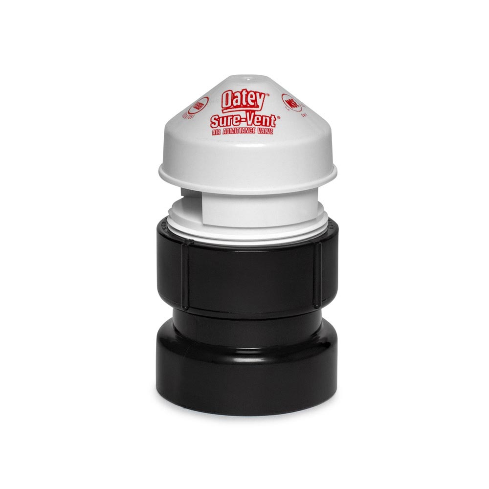 OATEY Soupape d'admission d'air - pour tuyau ABS de 1 1/2" ou 2" - couleur : noir et blanc